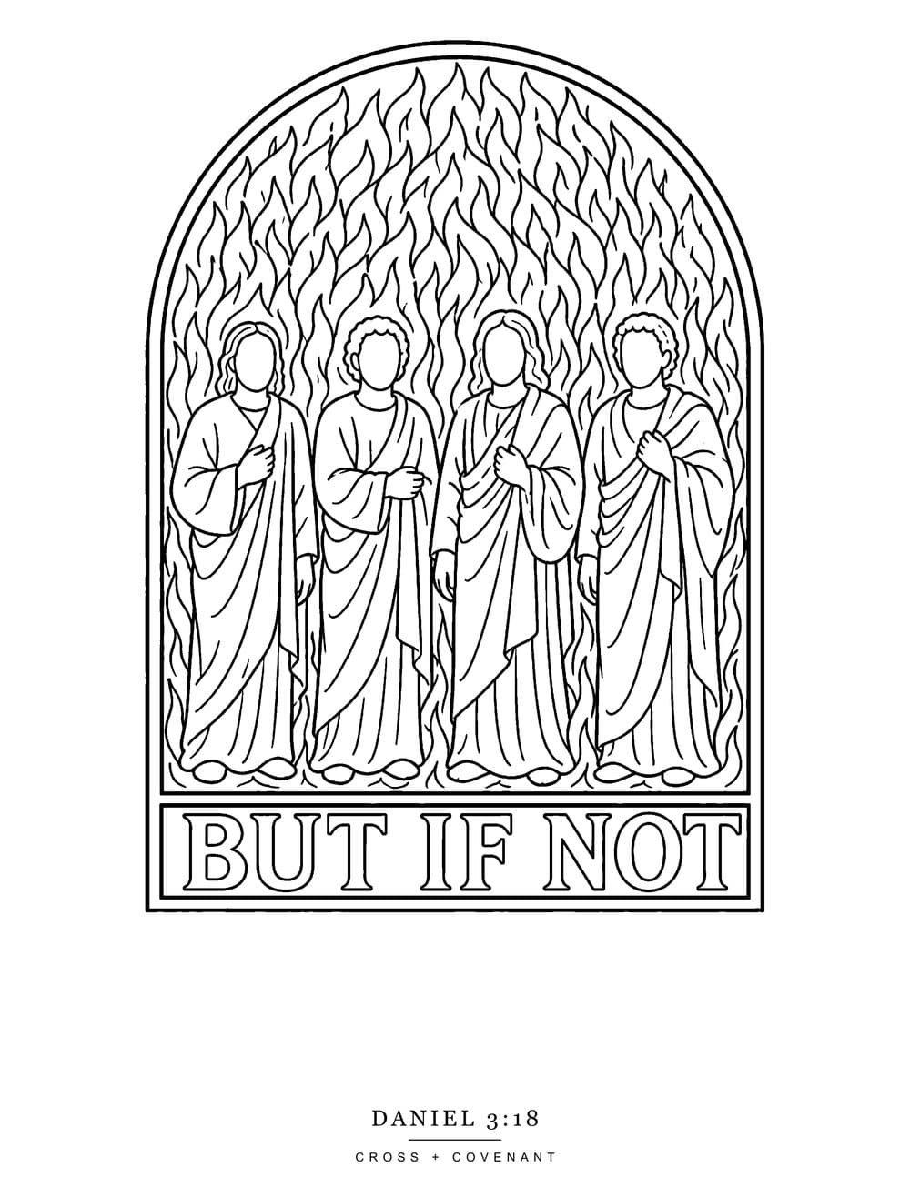 The But If Not coloring page, free with this shirt
