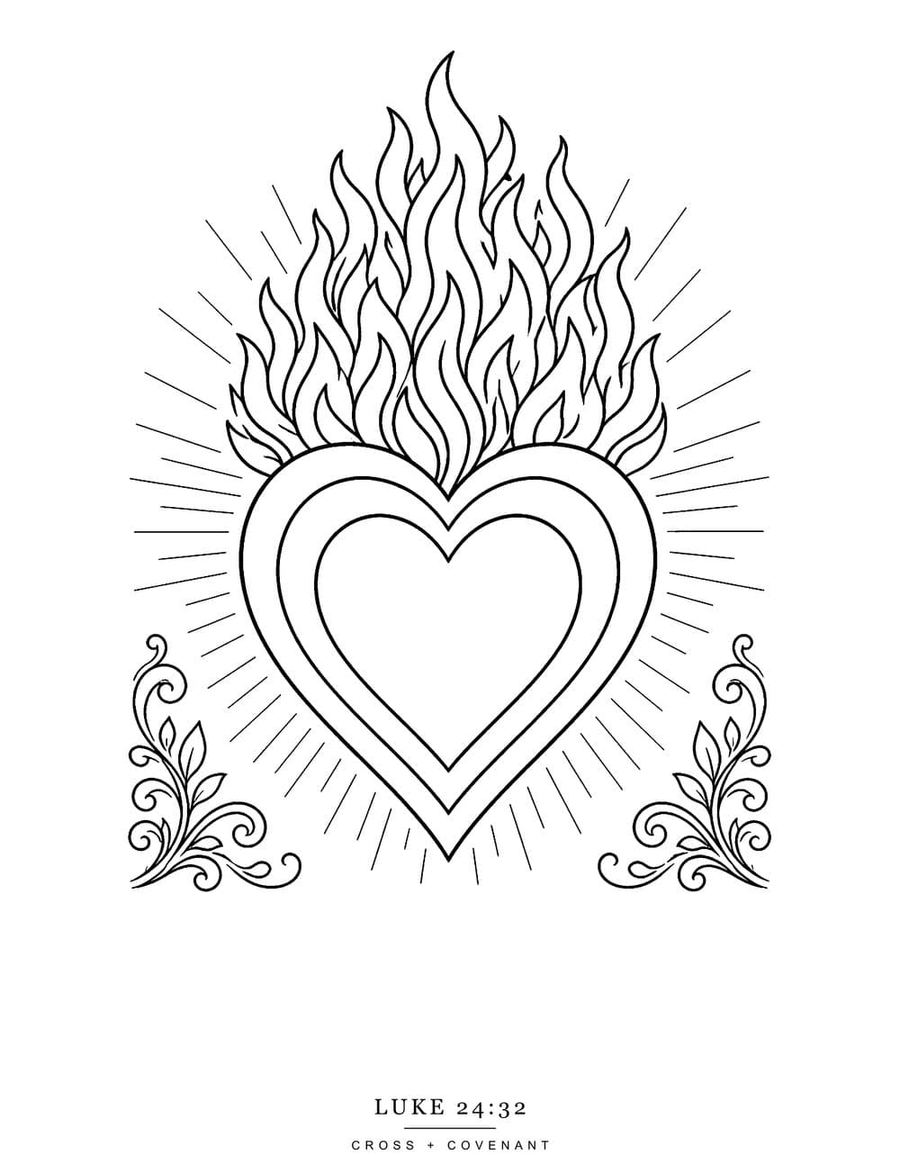 The Ember coloring page, free with this shirt