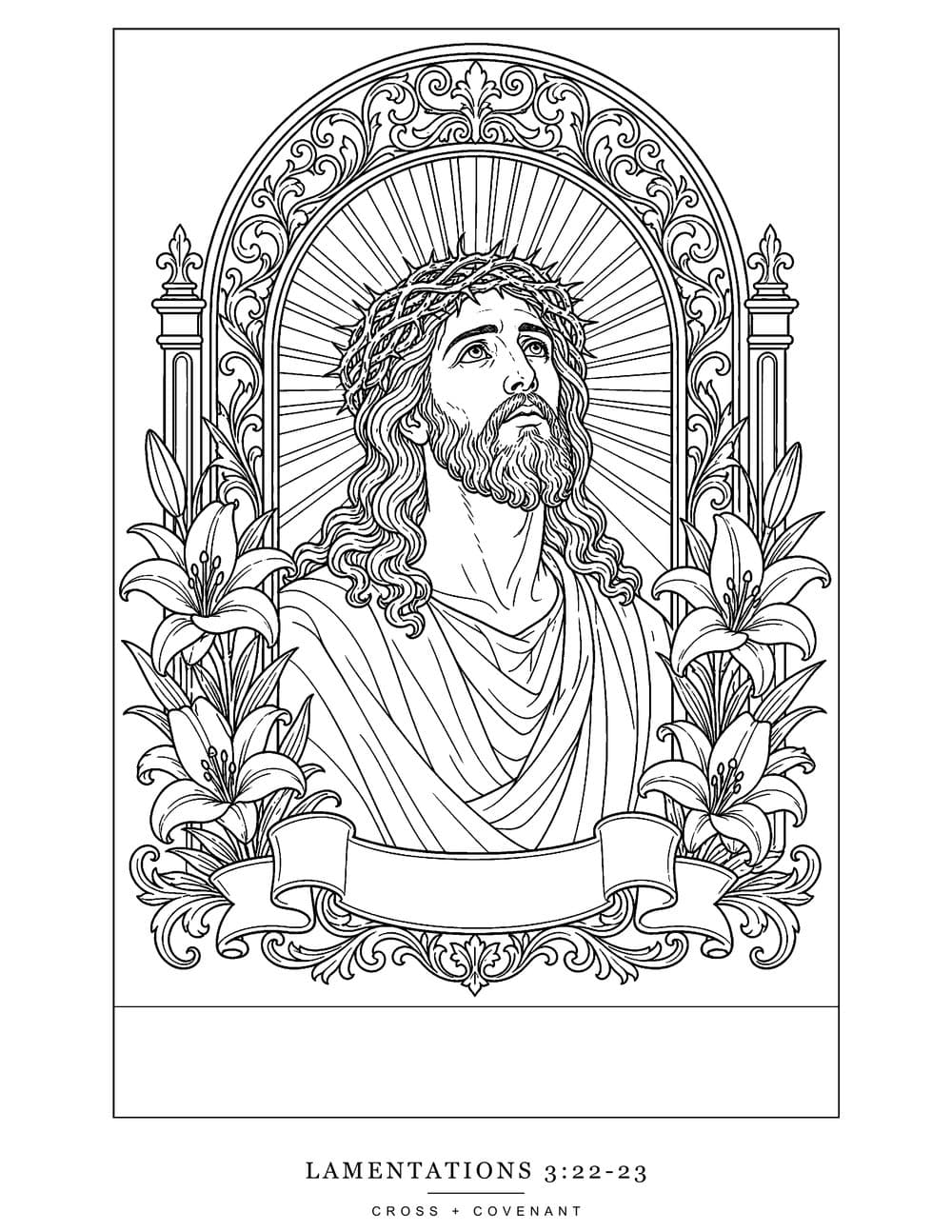 The His Name Is Mercy coloring page, free with this shirt