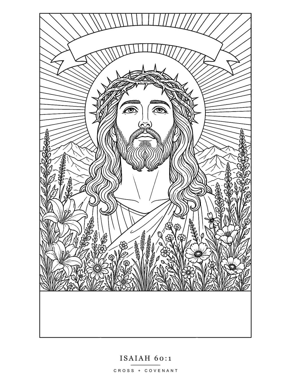 The Rise Up coloring page, free with this shirt