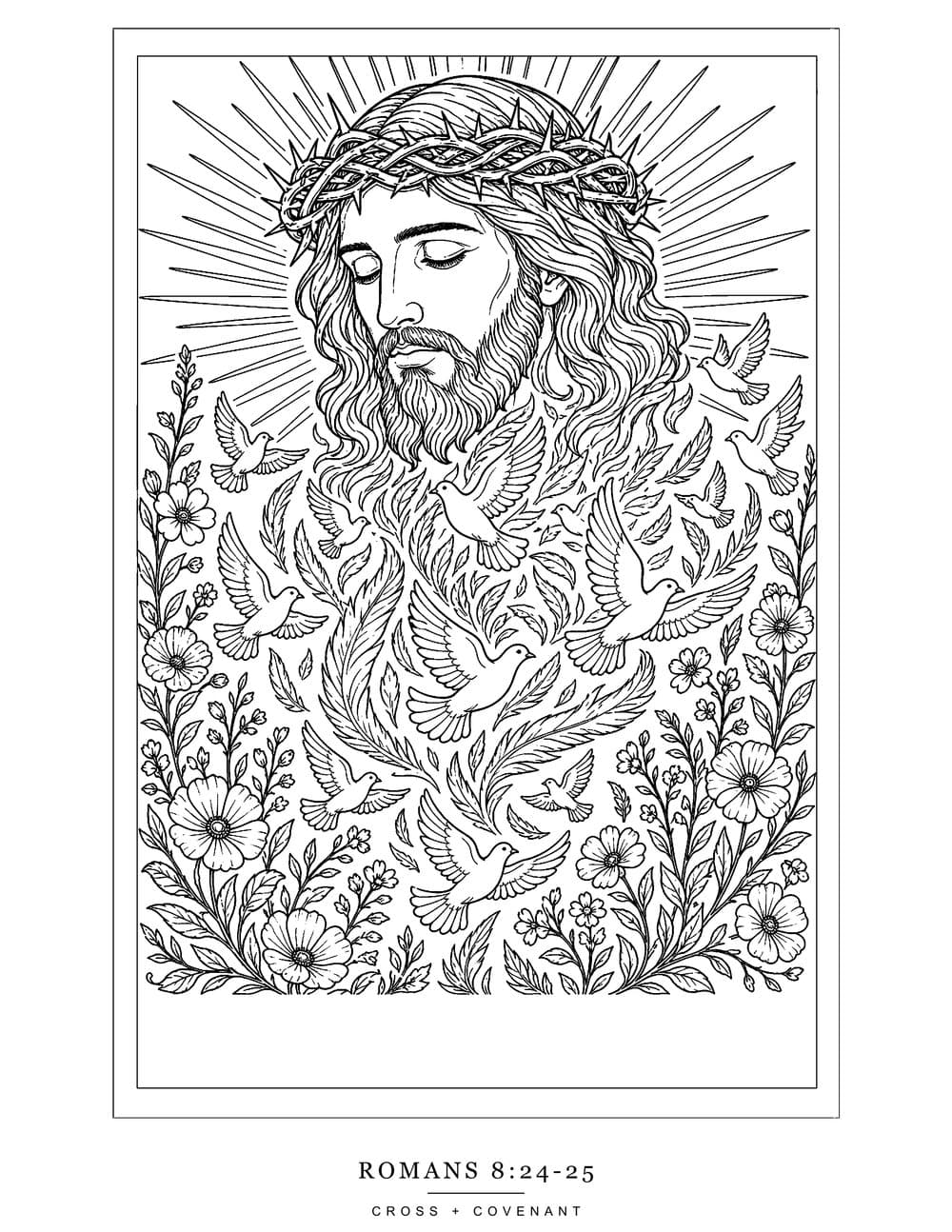 The Wild Hope coloring page, free with this shirt